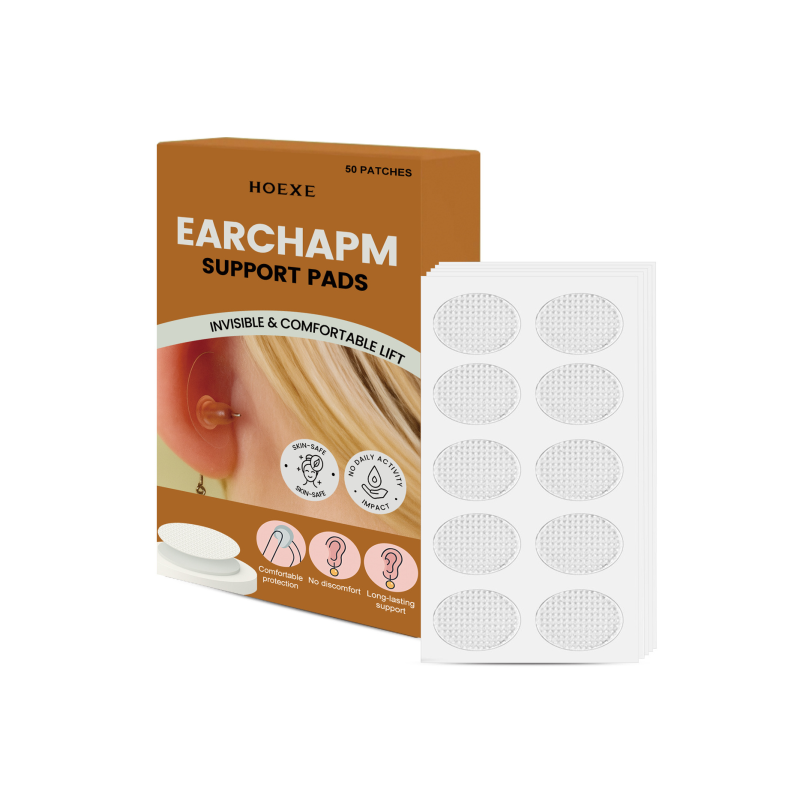 HOEXE Comfortable Invisible Earlobe Support Ear Patch External Use Protective Earrings Patch Earchapm Support Pads