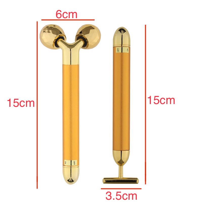 2 in 1 Facial Face Massager Electric 3D Roller T Shape Face Roller Massage Kit Beauty bar for Face Lifting Skin Tightening