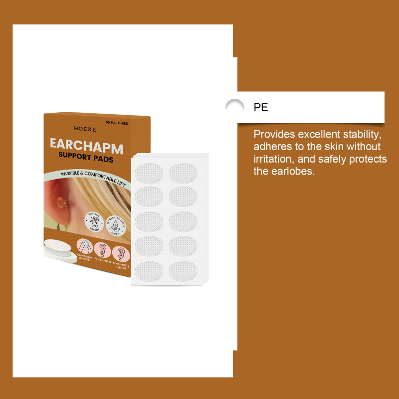 HOEXE Comfortable Invisible Earlobe Support Ear Patch External Use Protective Earrings Patch Earchapm Support Pads