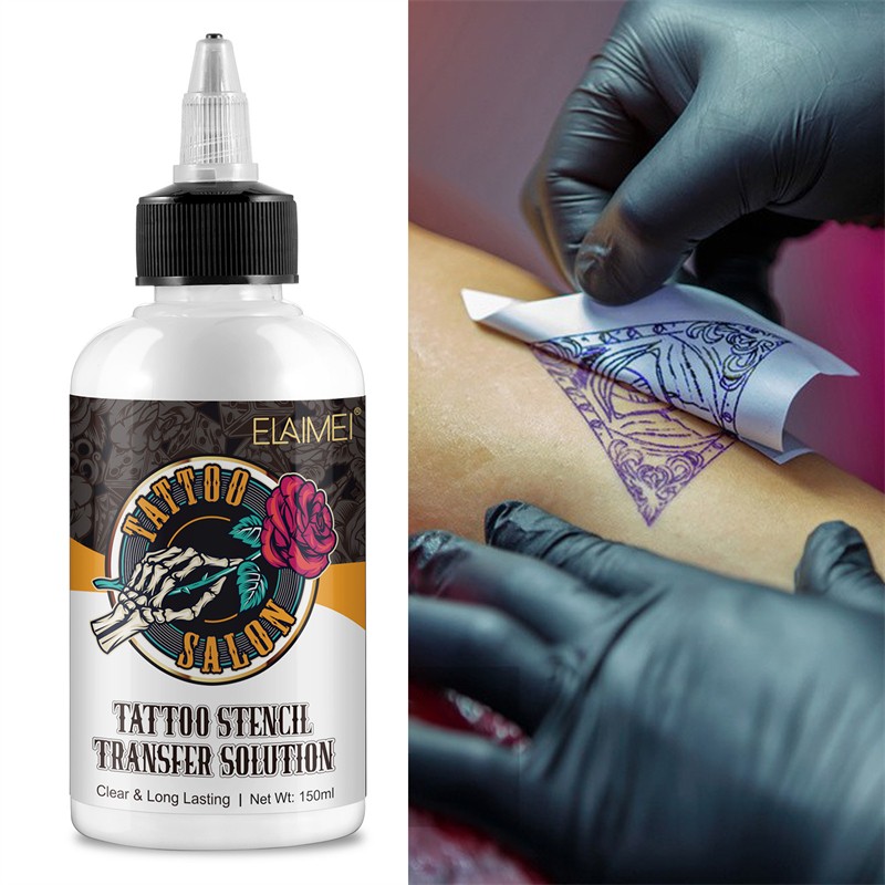 ELIAMEI Tattoo Stencil Transfer Solution Fragrant clear Images Transfering Tattoo Transfer Gel Color Fixing Stencil Tattoo Salon