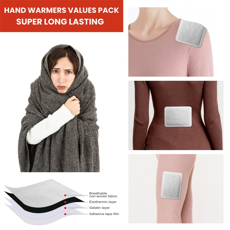 OUHOE 18 Hours Heating Hand Warmers Wholesale Hiking Fishing Cycling Skiing Disposable Portable Instant Hand Warmer Heat Packs