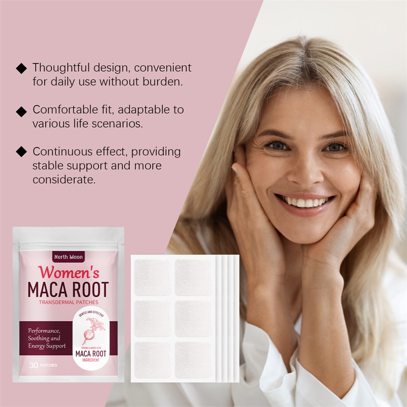 North Moon Female Transdermal Sticker Body Internal Balance Adjusting Energy Supporting Women Maca Root Transdermal Patches