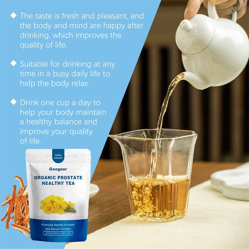 Googeer Organic Prostate Healthy Tea Body Vitality Endurance Improving Strength Enhancing Detoxifying Endurance Improving Tea