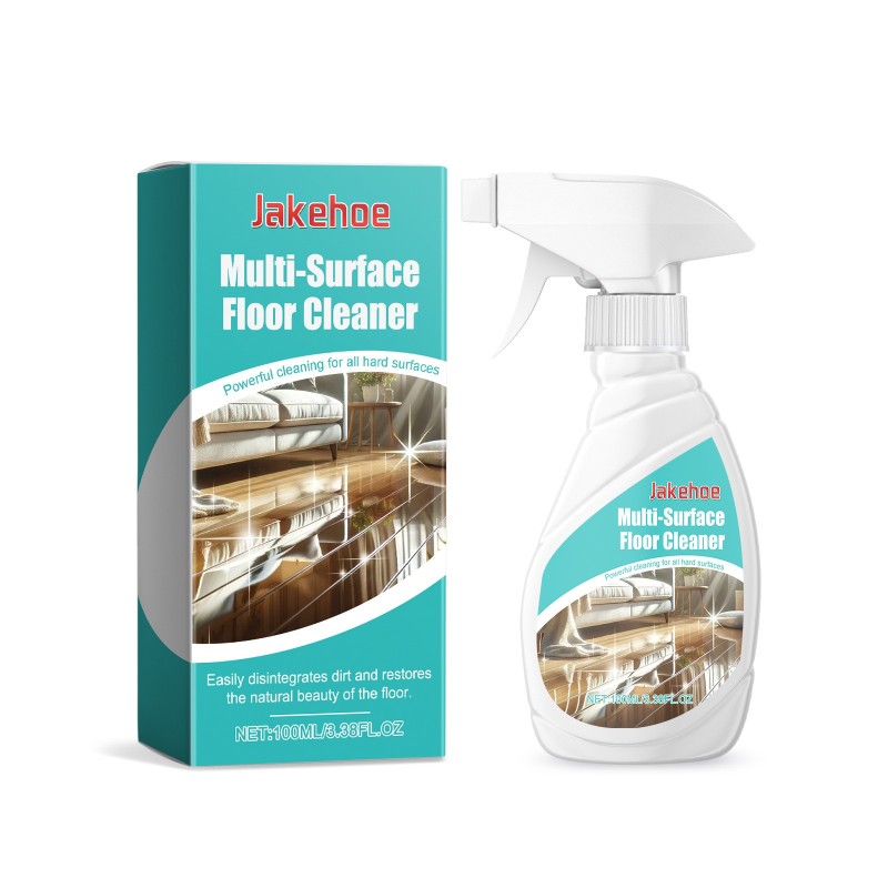JAKEHOE Multi-surface Floor Cleaner 100ml Floor Cleaning Products Power Cleaning Detergent for All Hard Surface Remove Stains