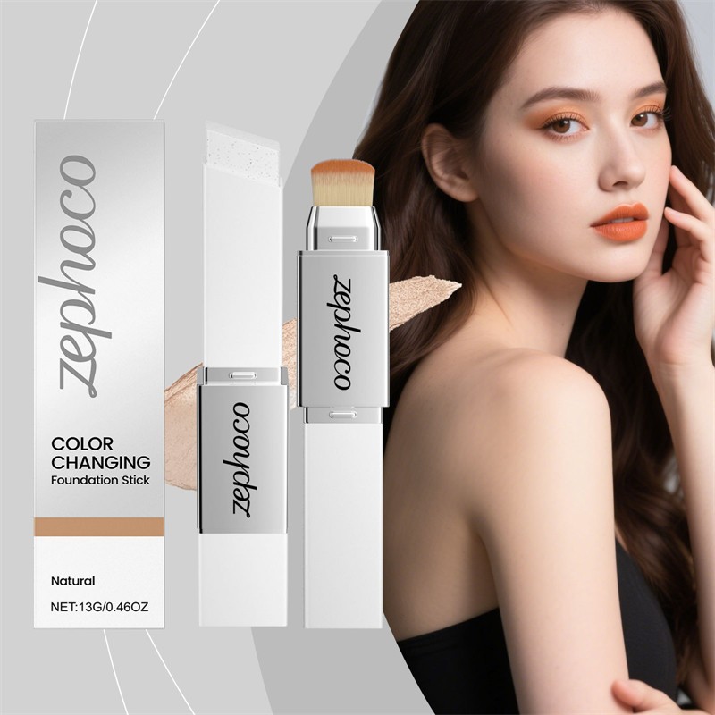 ZEPHOCO Color Changing Foundation Stick Uneven Skin Color Base Makeup Fit Improving Best Foundation Sticks
