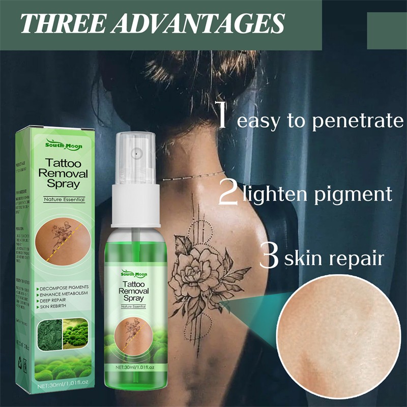 South Moon 30ml Tattoo Removal Spray Products Pigments Decomposing Tattoo Remover Skin Repairing Melanin Removing Liquid