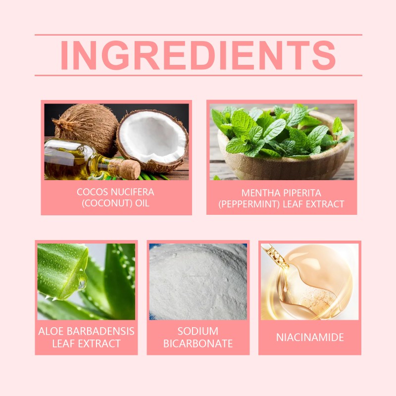 ORALHOE Niacinamide Dazzle White Aloe Vera Toothpaste Nicotinamide Deeply Remove Stains Mint Whitening Toothpaste 100g