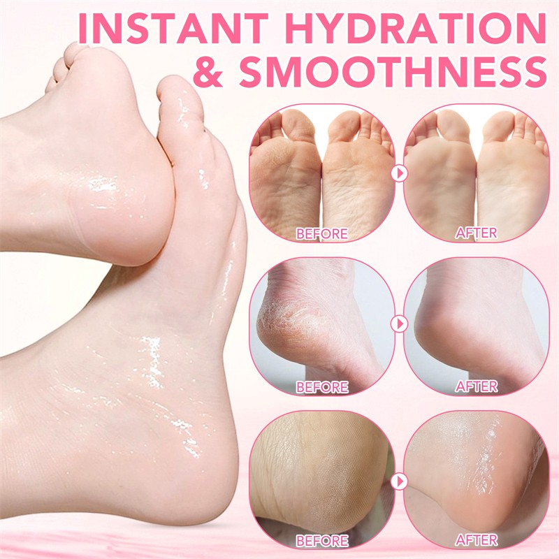 ELAIMEI Peach Aloe Cracked Heel Stick Moisturizing Softening Smoothing Exfoliating Elbow Palm Hand Knee Feet Cream Stick