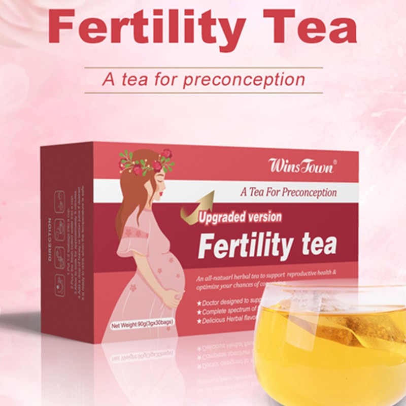 Wins Town 30bags Upgraded Version Women Fertility Tea Reproductive Health Supporting Conceiving Enhancing Tea to Get Pregnant
