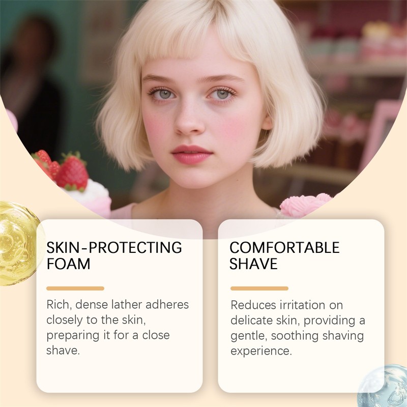 OCEAURA 60g Cleaning Moisturizing Nourishing Soothing Smoothing Women Shaving Soap