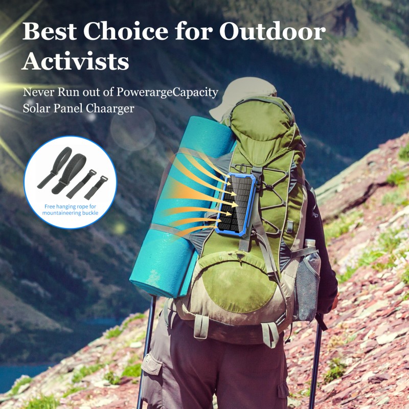 Power Bank Supplier - OEM 36800mAh 15W Solar Panel