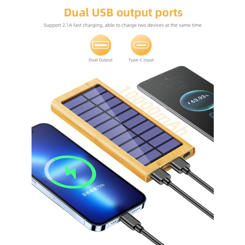 Power Bank Manufacturer - OEM Wooden 20000mAh Gift