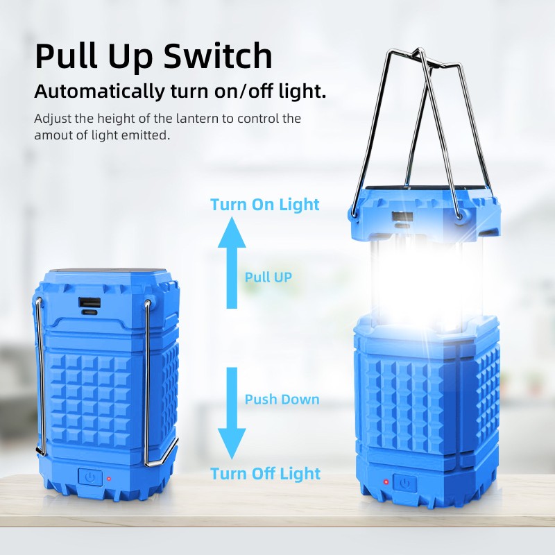 Solar Lantern Supplier - OEM 3000mAh Tent Lights Hand Crank