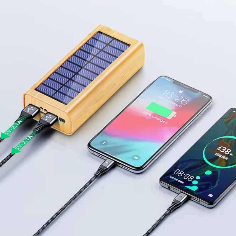 Power Bank Factory - OEM PD100W Bamboo 20000mAh