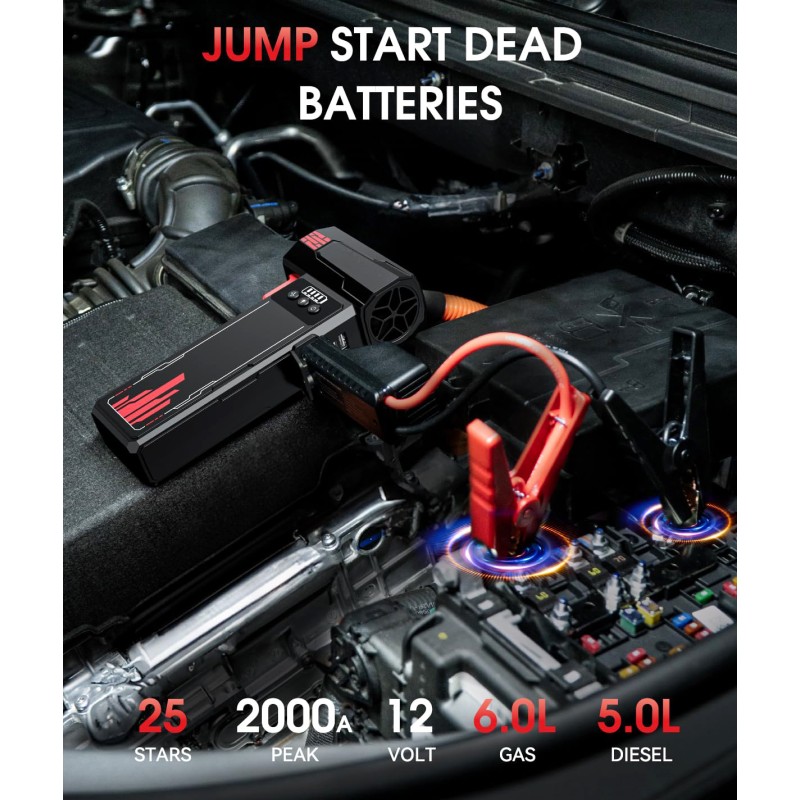 Car Booster Factory - OEM 2000A 15000mAh Air Blower