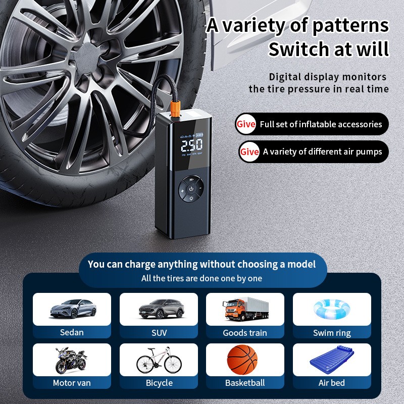 Car Inflator Manufacturer - OEM 12000mAh Tire Pump Compressor