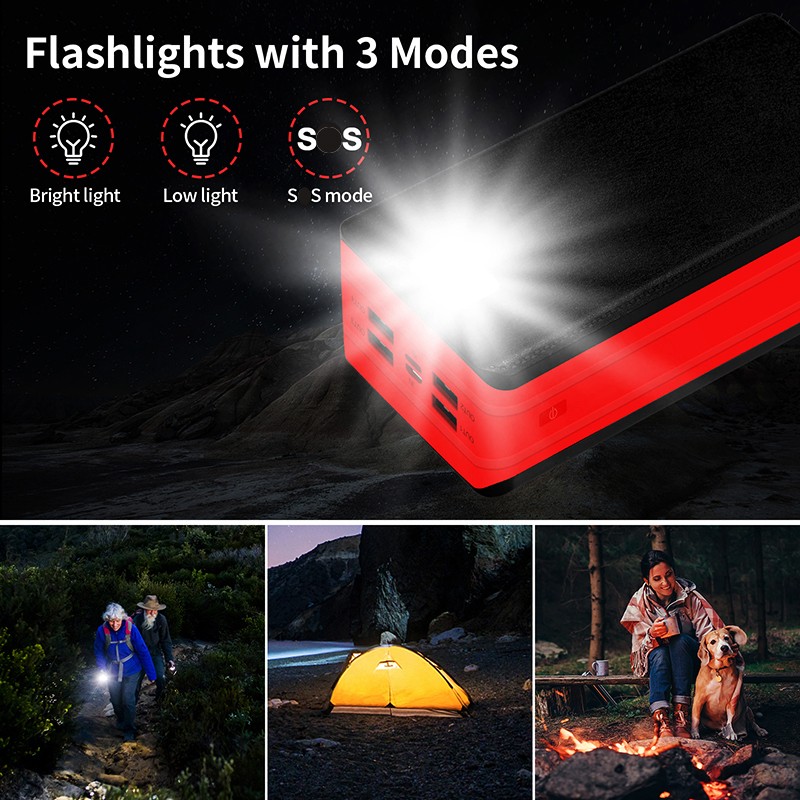 Solar Power Bank Manufacturer - OEM 20000-50000mAh IP66 Waterproof