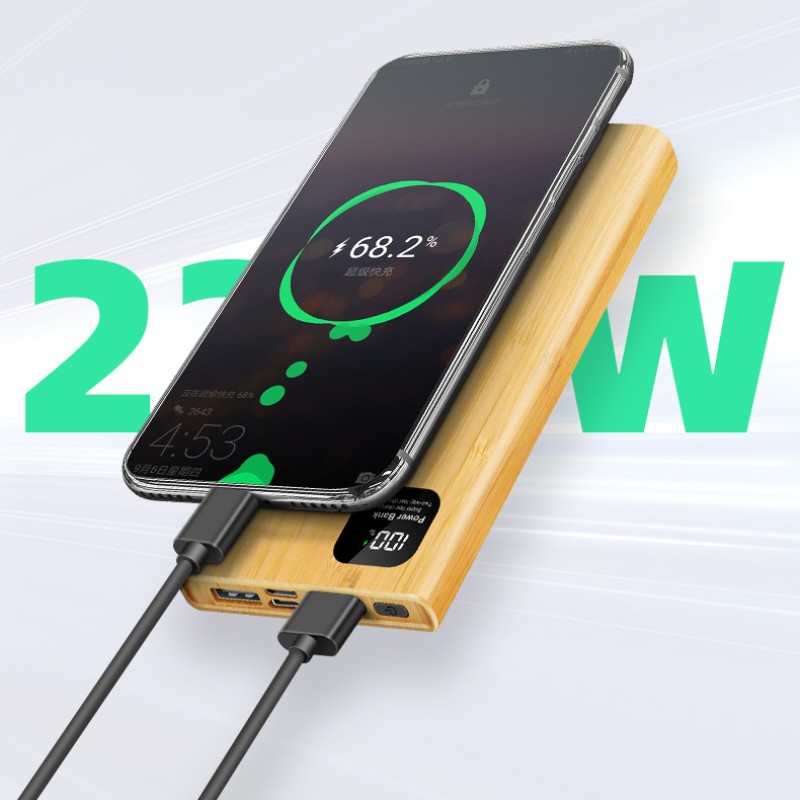 Power Bank Supplier - OEM Wooden 30000mAh Eco Friendly