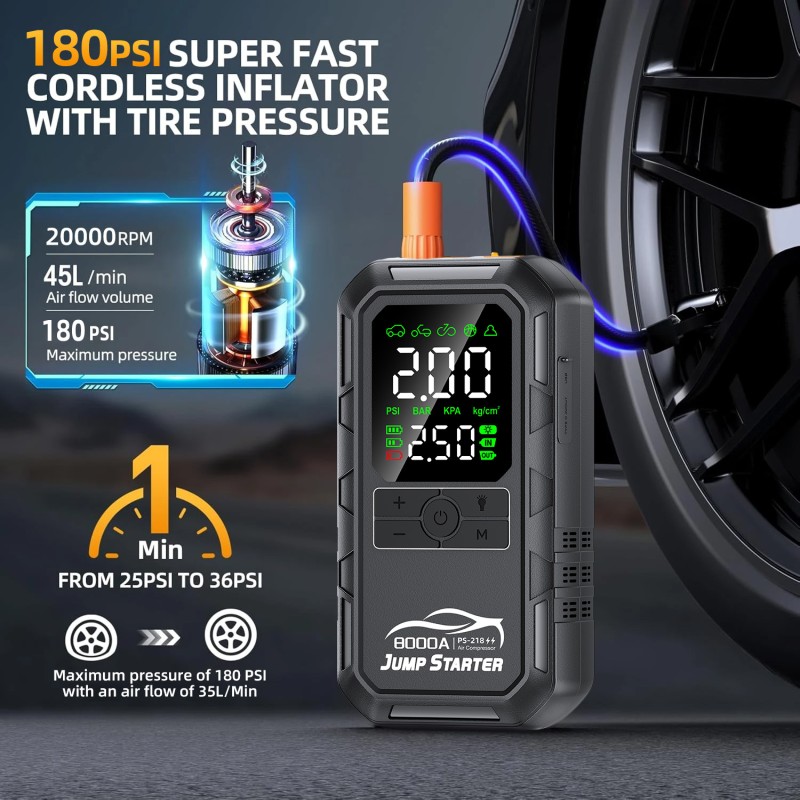 Car Jump Starter Manufacturer - OEM 8000A UL Capacitor