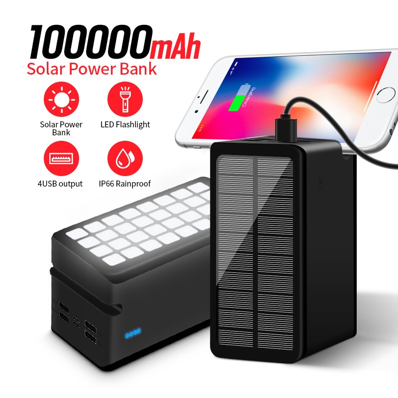 Solar Charger Manufacturer - OEM 100000mAh IP66 Camping