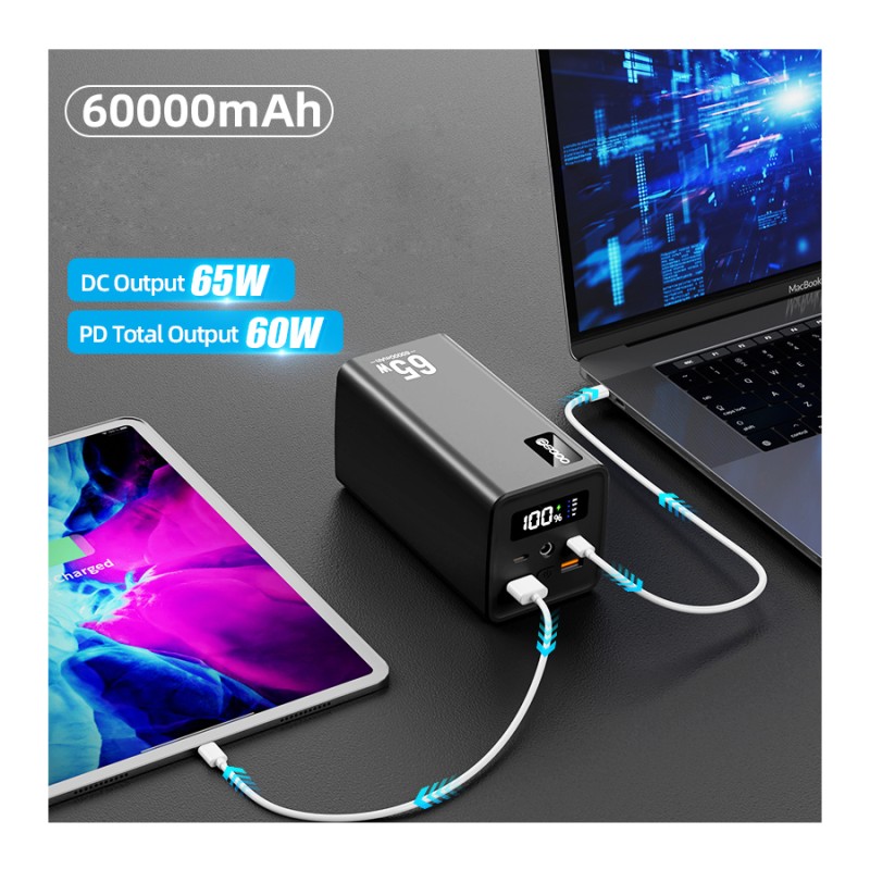 Power Bank Manufacturer - OEM 60000mAh PD65W Portable