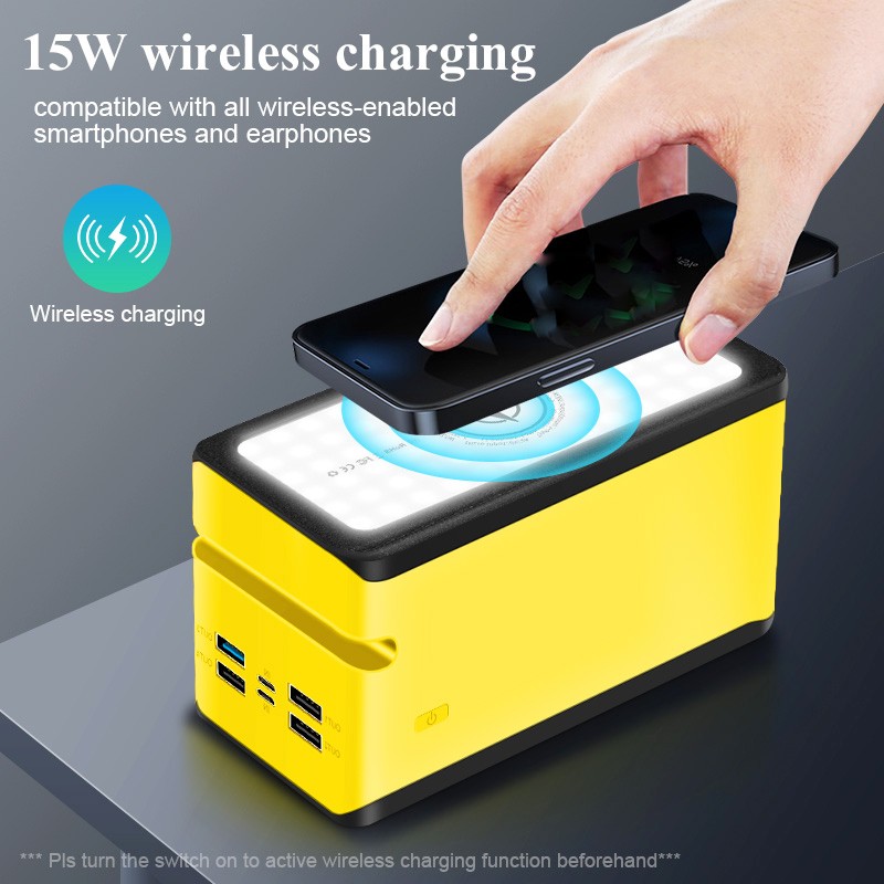 Solar Charger Supplier - OEM 22.5W 100000mAh Wireless