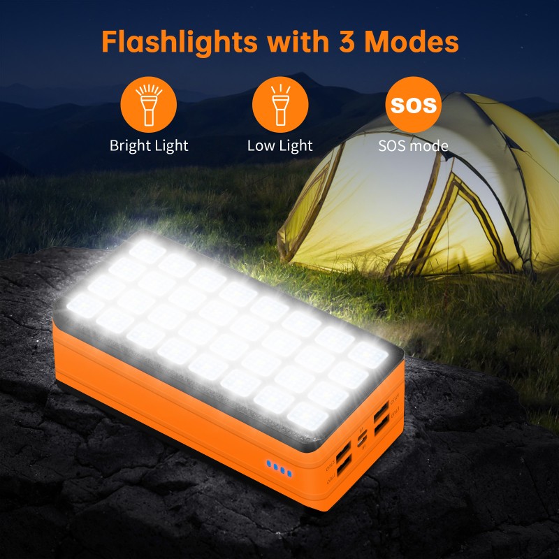 Solar Power Bank Manufacturer - OEM 50000mAh Camping Light