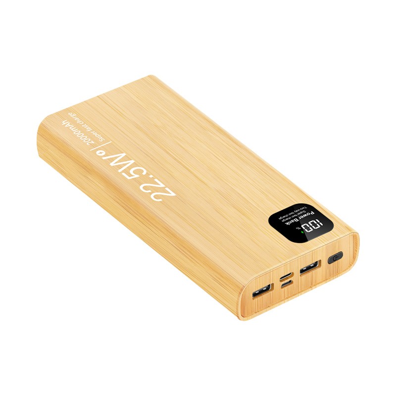 Power Bank Manufacturer - OEM PD22.5W Wooden 20000mAh