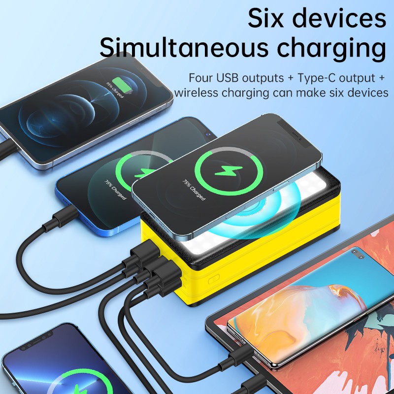 Solar Power Bank Manufacturer - OEM Camping 20000mAh Wireless