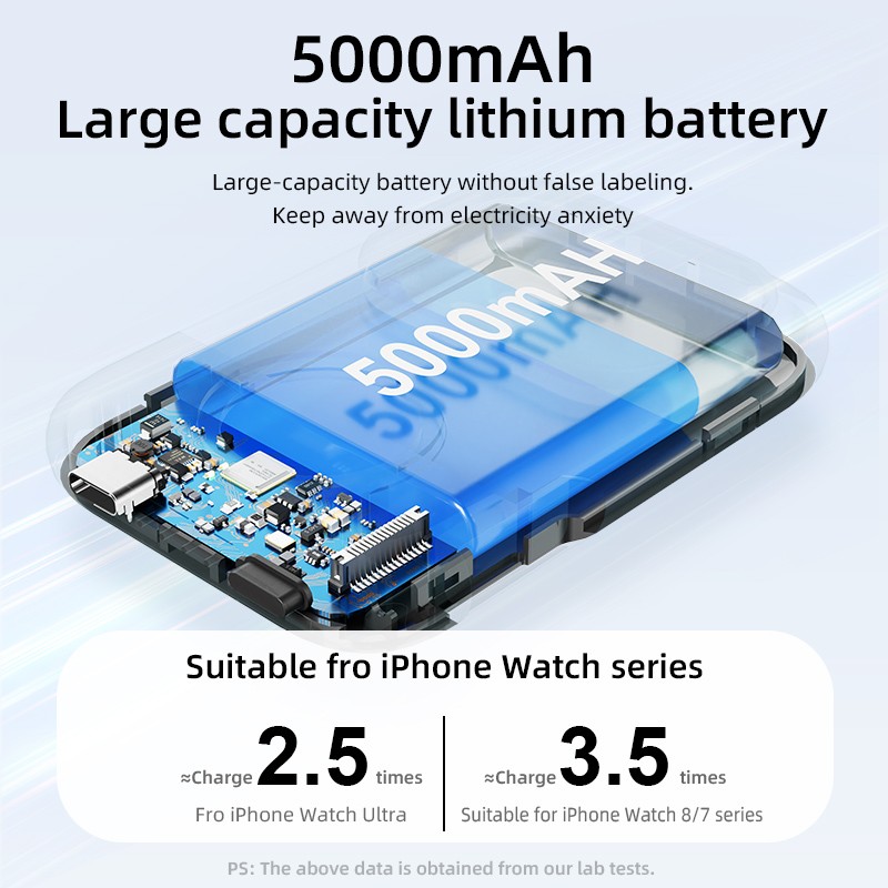 Portable Charger Manufacturer - OEM 5000mAh 3-in-1 Watch