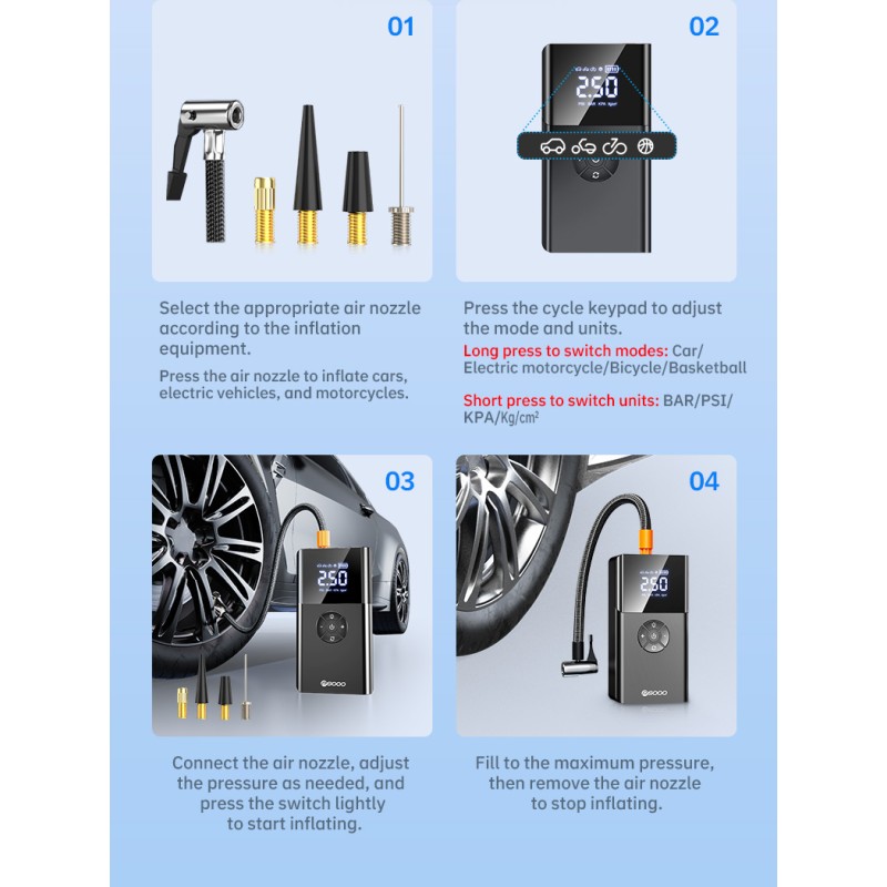 Jump Starter Manufacturer - OEM 2000-5000A 150PSI Portable