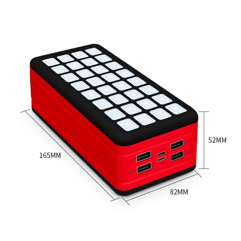 Power Bank Supplier - OEM 50000mAh 32 Flashlights 4USB