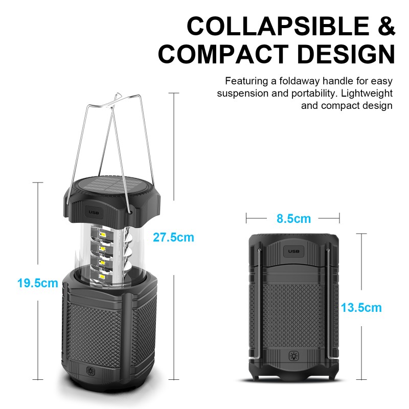 Power Bank Supplier - OEM 5000mAh Hand Crank Solar Lantern