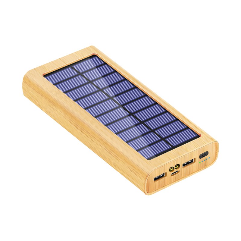 Solar Charger Supplier - OEM Wood Grain 30000mAh Solar