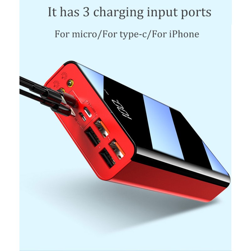 Power Bank Supplier - OEM 50000mAh Mirror LED Display