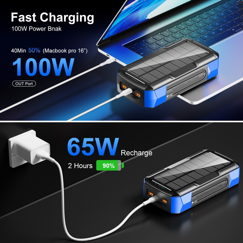 Power Bank Manufacturer - OEM 73200mAh 100W Hand Crank