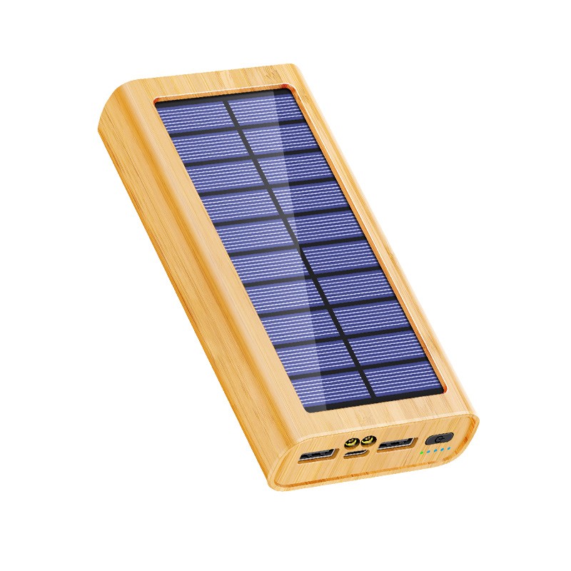 Solar Charger Supplier - OEM Wood Grain 30000mAh Solar