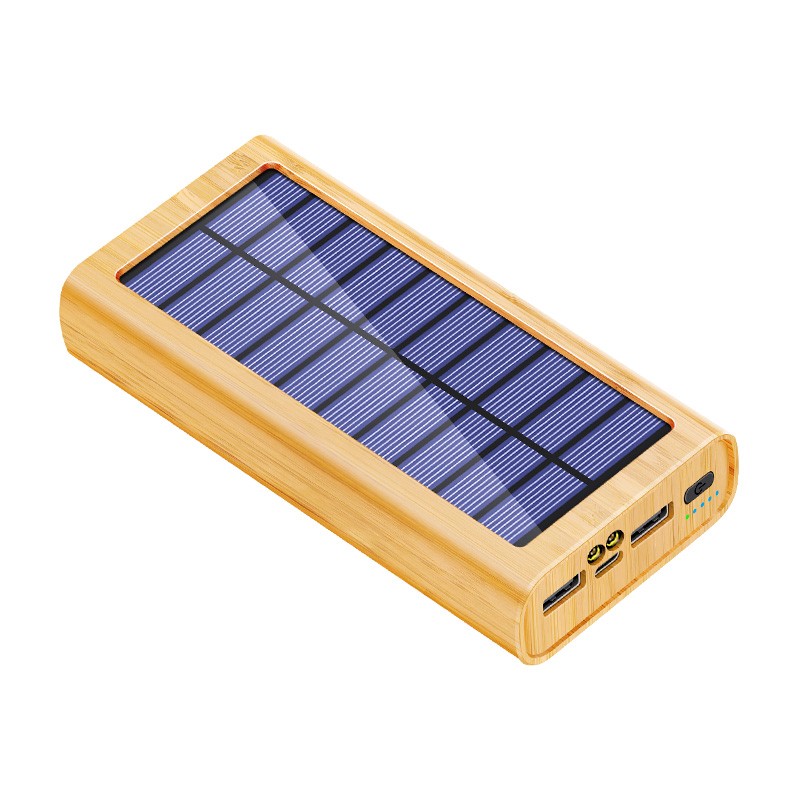 Solar Charger Supplier - OEM Wood Grain 30000mAh Solar