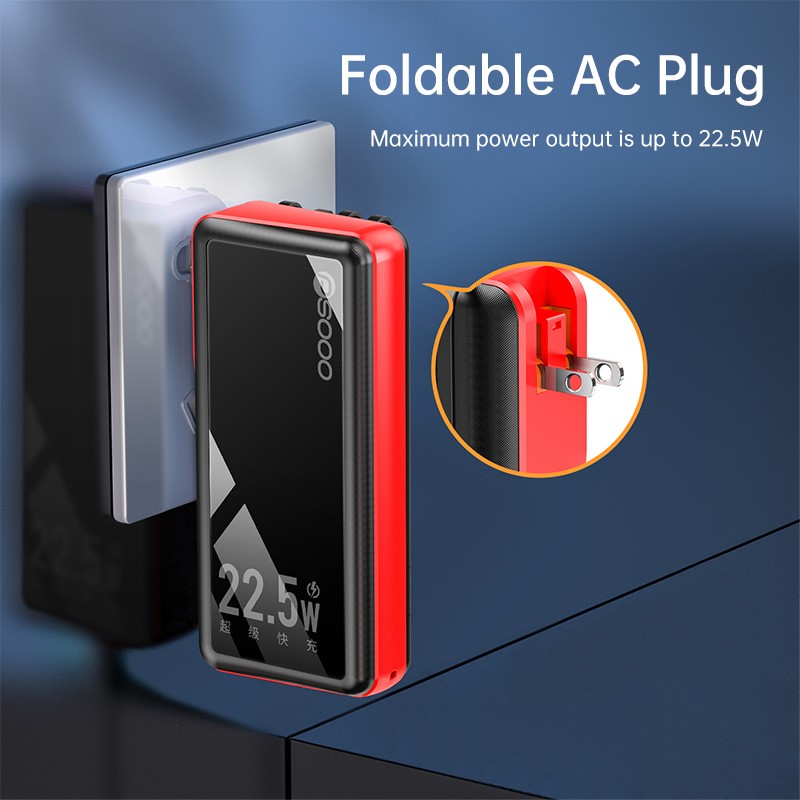 Portable Charger Supplier - OEM PD22.5W Built-in Wall Plug