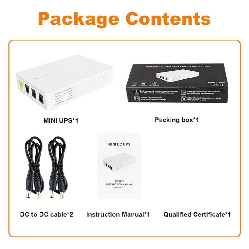 UPS Power Manufacturer - OEM IP CCTV DC 9-12V Backup