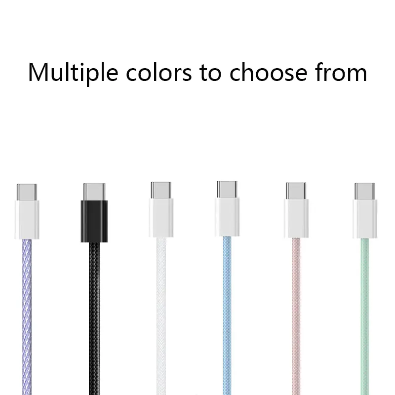 USB Cable Manufacturer - 60W PD Nylon Braided Right-Angle