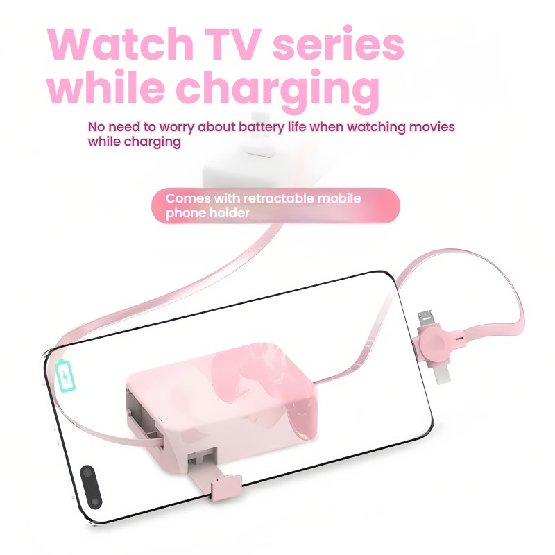 USB Cable Manufacturer - 3A Telescopic Three-in-One