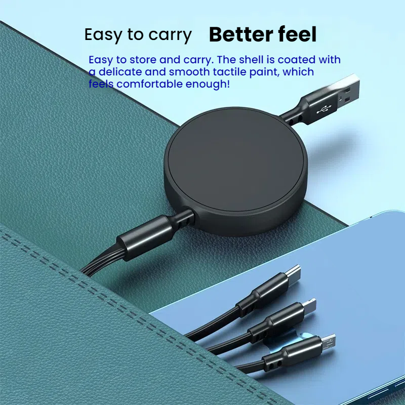 USB Cable Factory - 5A Retractable TPE Jacket