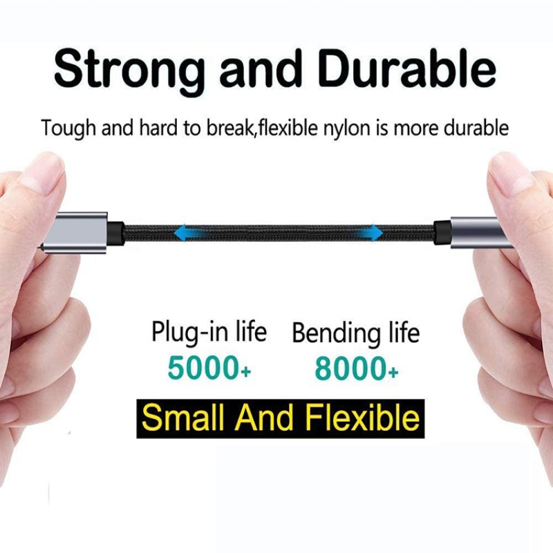 Audio Adapter Factory - OEM MFi Nylon Braided Aux