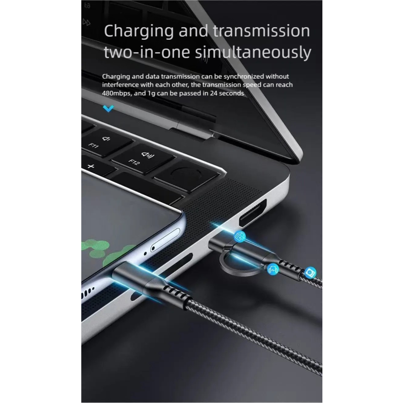 Data Cable Factory - OEM 60W Nylon Braided Fast Charging