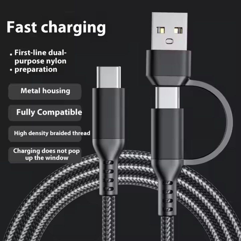 Data Cable Factory - OEM 60W Nylon Braided Fast Charging