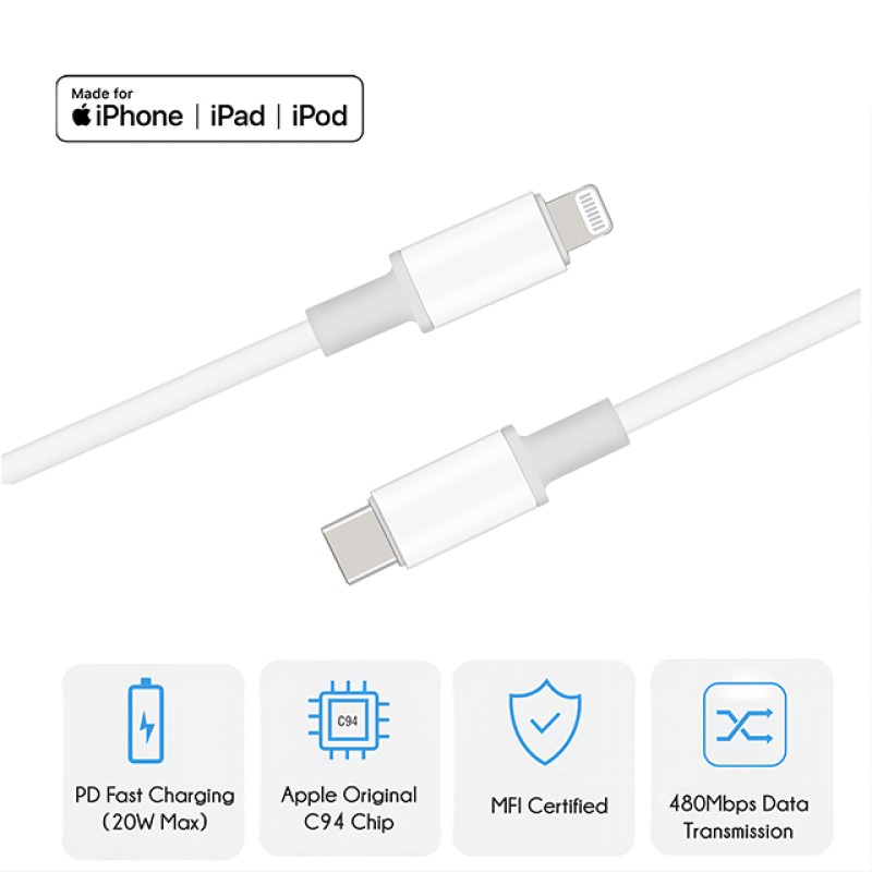 Data Cable Supplier - OEM MFi USB C to 8PIN Cable
