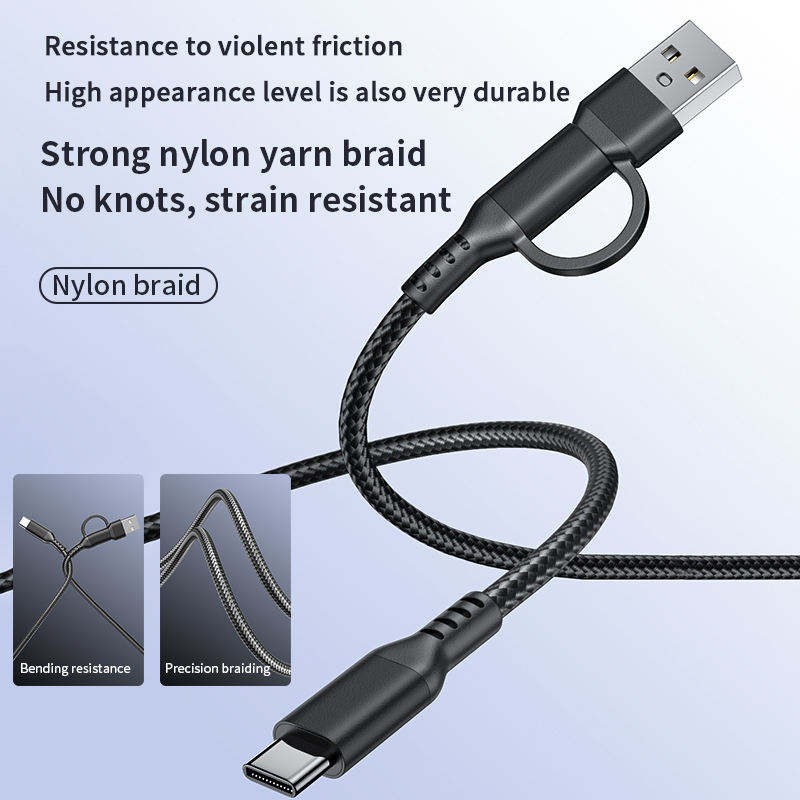 Data Cable Factory - OEM 60W Nylon Braided Fast Charging
