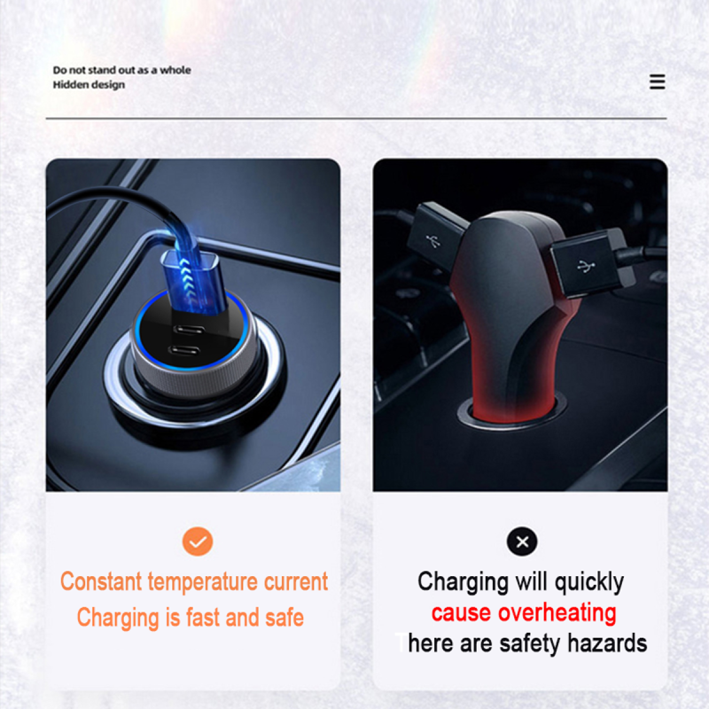 Car Charger Manufacturer - OEM 36W PD3.0 QC3.0 Adapter