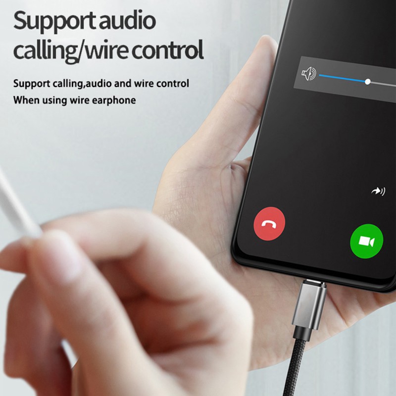 Audio Adapter Factory - OEM MFi Nylon Braided Aux